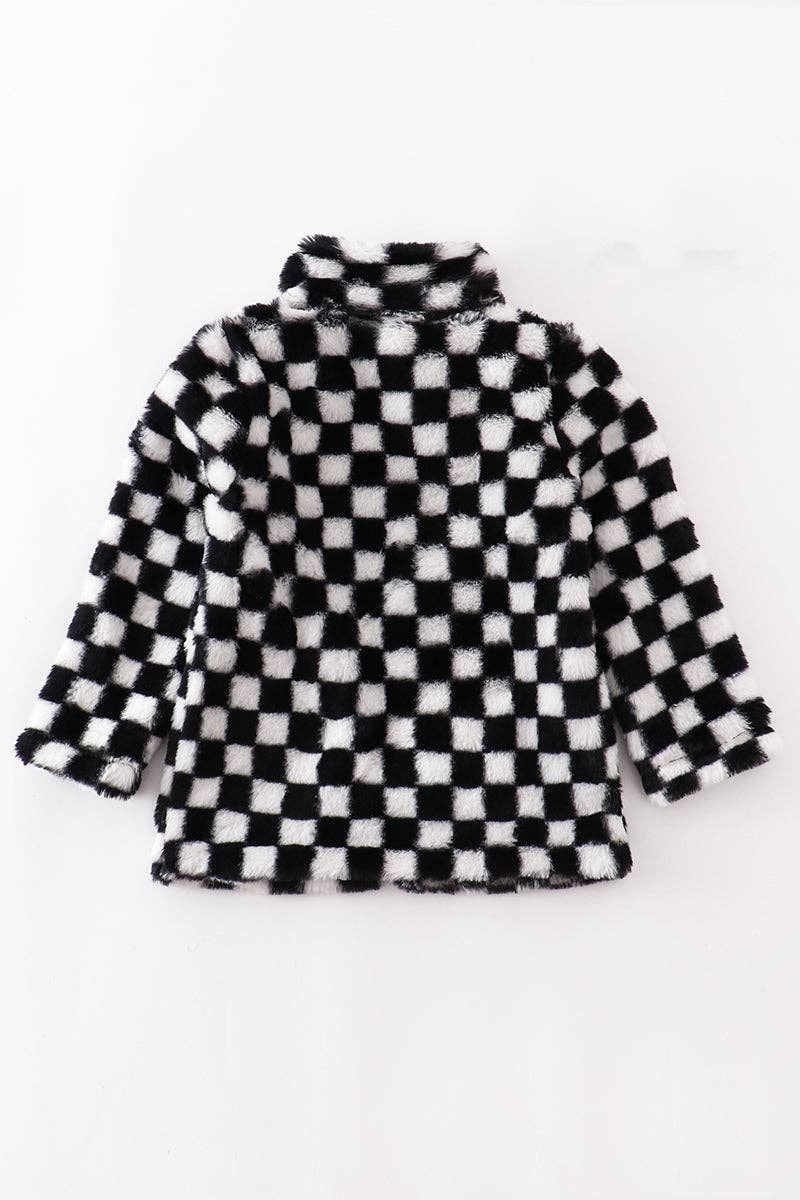 Checkered Sherpa Jacket