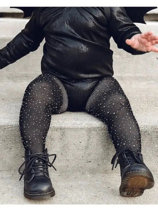 Rhinestone Bling Tights