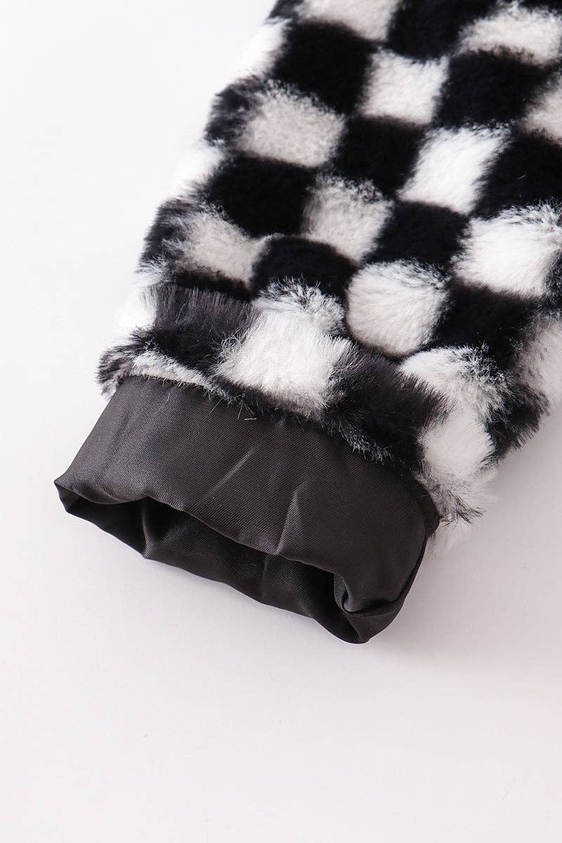 Checkered Sherpa Jacket
