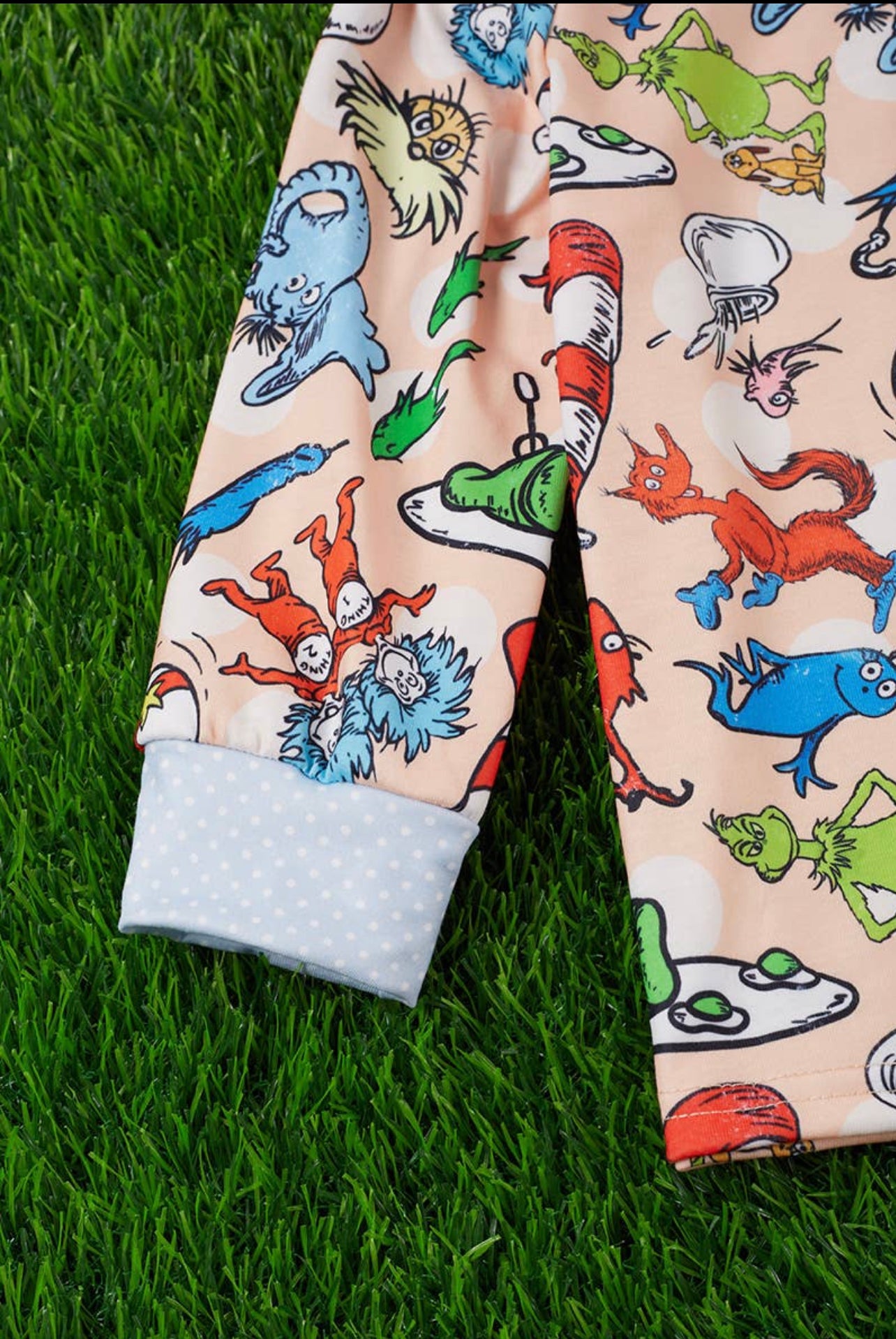 Cream Multi-Character “Cat” PJS