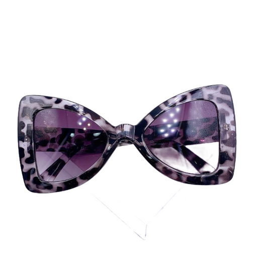 Bow-Shaped Leopard Frame Sunglasses