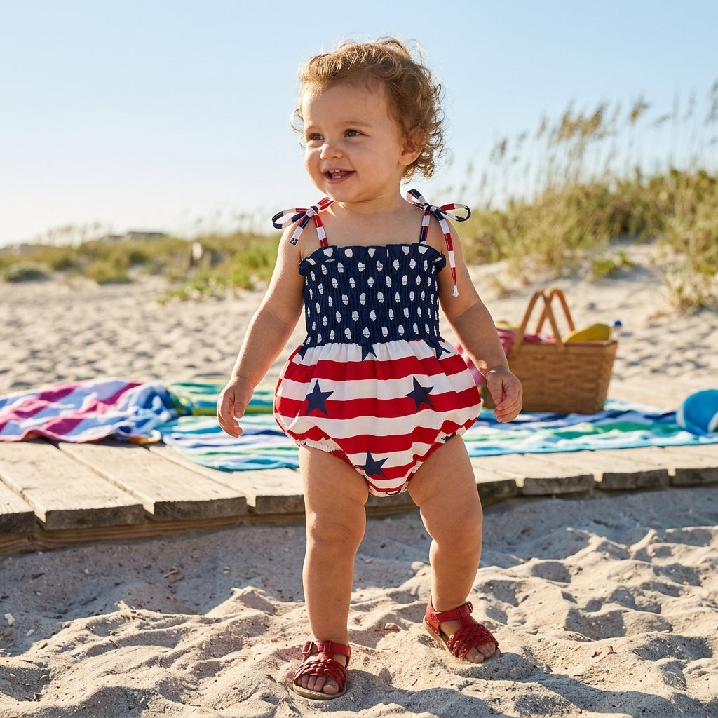 Star Spangled Romper