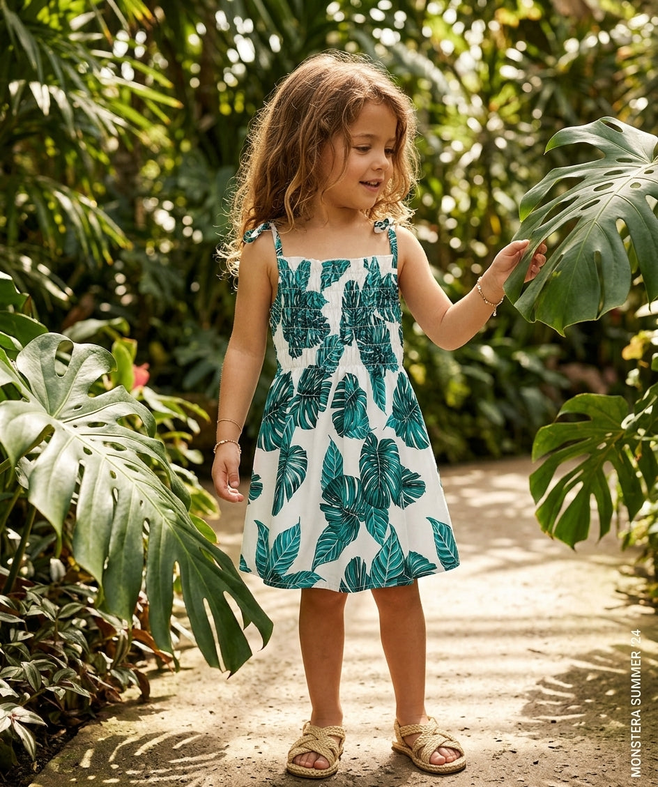 Palm Leaves Sun Dress