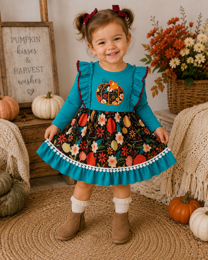 Teal Pumpkin Dress