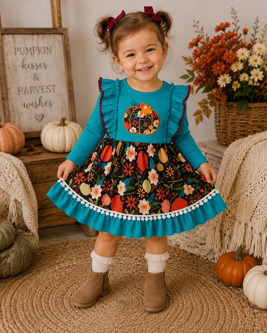 Teal Pumpkin Dress