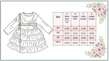 Candy Cane & Velvet Christmas Tree Holiday Dress Set