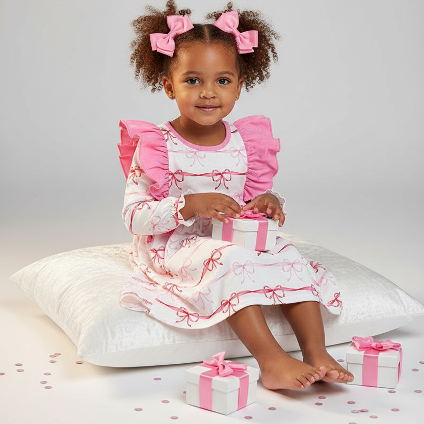 Pink Stripe Bowl Dress