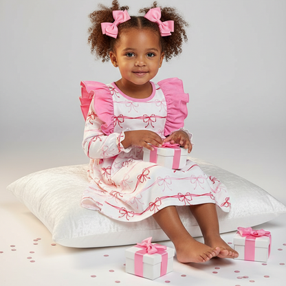 Pink Stripe Bowl Dress