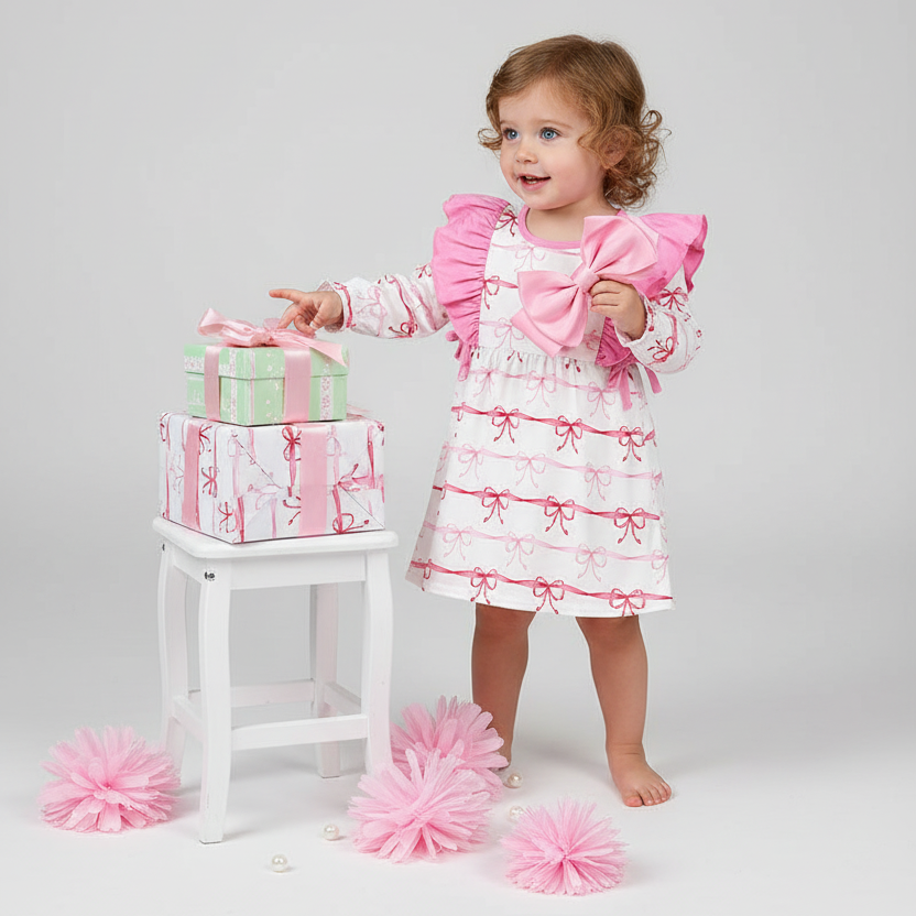 Pink Stripe Bowl Dress