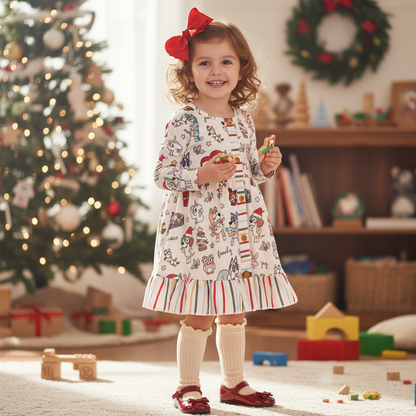 White Character Christmas Dress