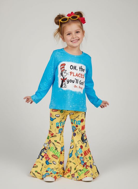 Oh the Places You’ll Go Bell Bottom Set