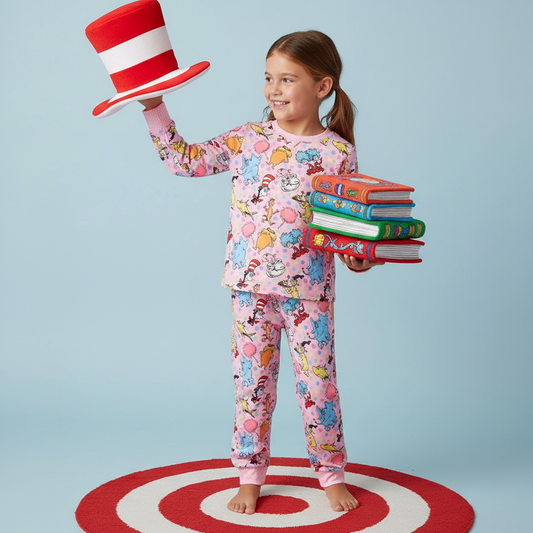 Pink Multi-Character “Cat” PJS