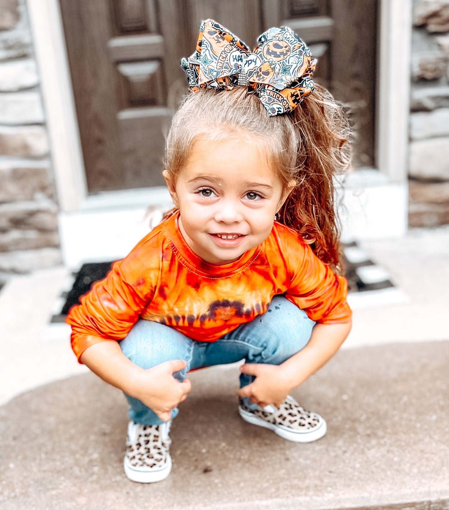 Tie Dye Pumpkin Long Sleeve