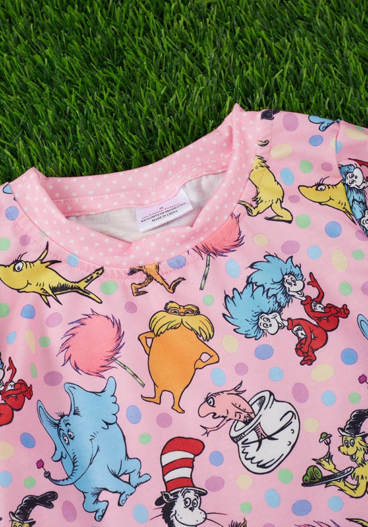 Pink Multi-Character “Cat” PJS