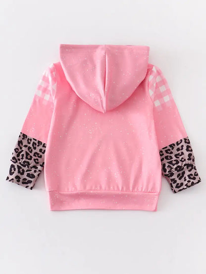 Pink Santa Cheetah Hoodie