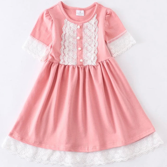Pink Lace Dress