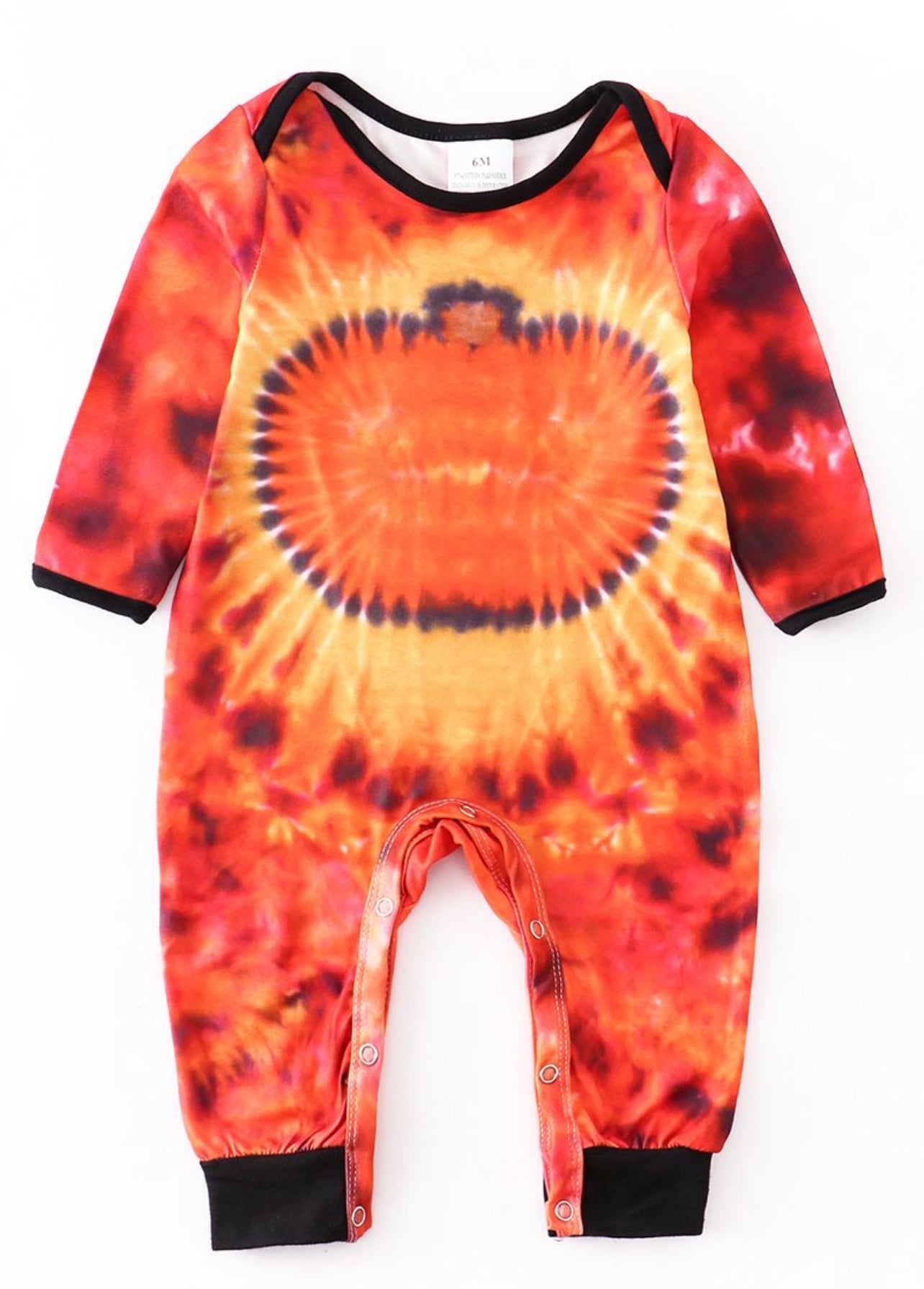 Tie Dye Pumpkin Romper