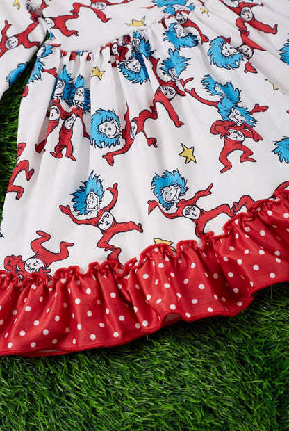 Cat Polka Dot Dress