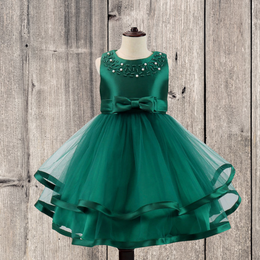 Princess Bow Knot Dress (Green)