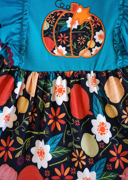 Teal Pumpkin Dress